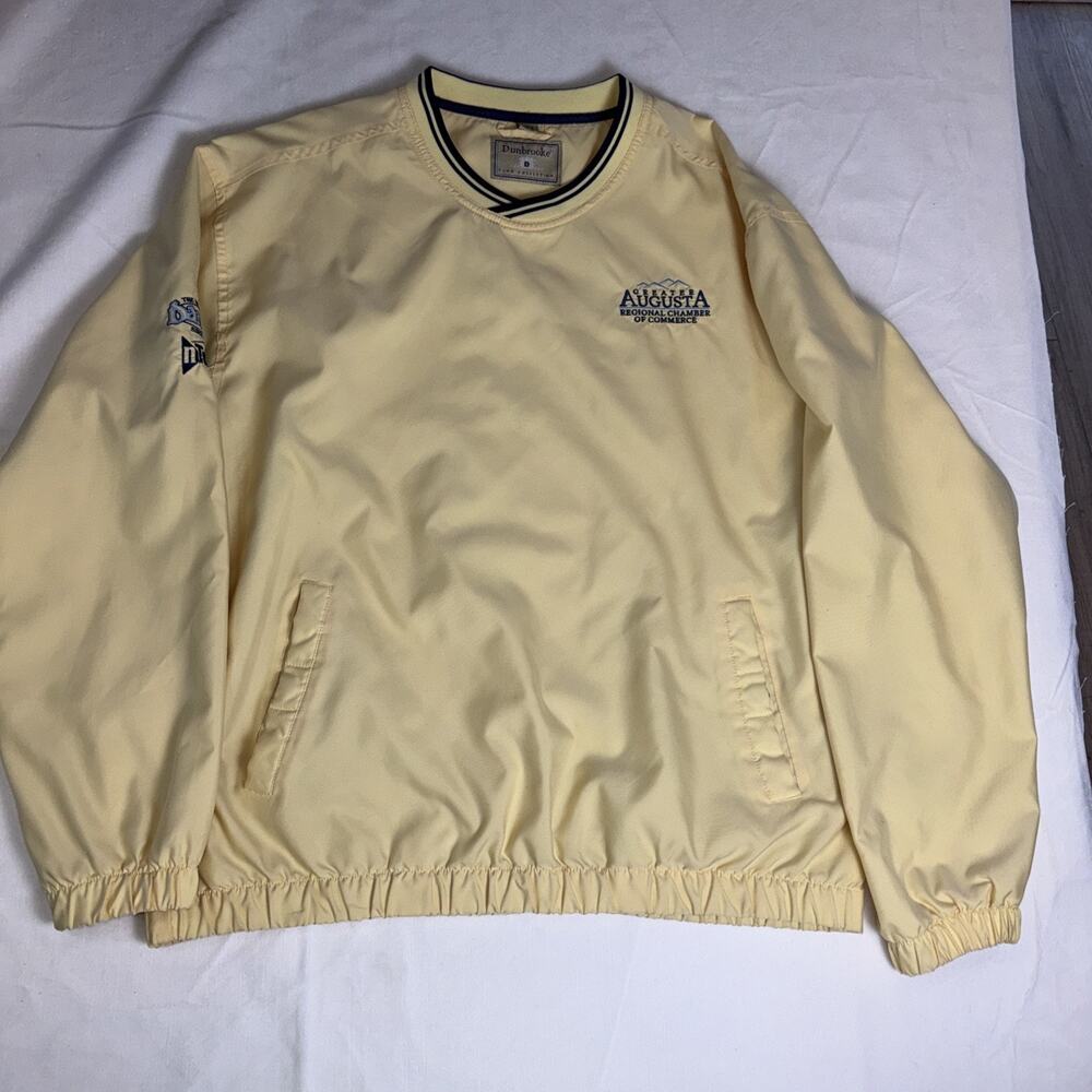 Vintage Pullover Windbreaker Dunbrooke Club Collection Large Yellow Augusta COC